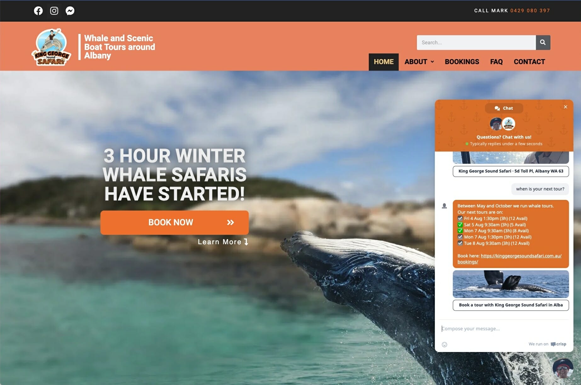QnAsheet for tourism and tour bookings